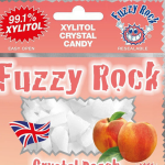 Fuzzy Rock Crystal coolmint Кристаллы ксилитола без сахара со вкусом персика (40 г) Neo Breeze Inc, - Корея