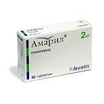 Амарил (таблетки 2 мг N30) Санофи-Авентис Дойчланд ГмбХ - Италия