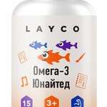 Layco Лайко Омега-3 юнайтед 3+ (капсулы массой 550 мг №60) Сибфармконтракт ООО - Россия