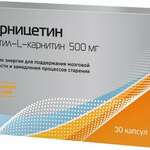 Карницетин Ацетил-L-карнитин 500 мг (капсулы №30) ВТФ ООО - Россия