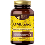 Спайс Актив Spice Active Омега 3 1200 мг с витамином Е (капсулы 1605 мг N60) Примеа Лимитед - Латвия