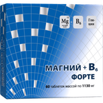 Магний+В6 Форте (таблетки 1130 мг №60) Шаньдун Ибао Биолоджикс Ко Лтд-Китай