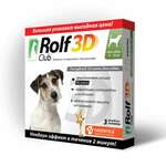 Рольф Клуб RolfClub 3D Капли от блох и клещей для собак 4-10 кг (3 пипетки) Экопром АО НПФ Россия