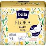 Прокладки Белла Флора с экстрактом тюльпана гигиенические (№10) Bella Flora Tulip Торунский ТЗМО - Россия