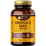 Спайс Актив Spice Active Омега-3 МАКС 950 мг (капсулы мягкие желат. 1.3 г N50) Фарминтегро ООО - Россия