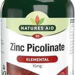 Natures aid zinc picolinate 15mg Цинка пиколинат (таблетки 15 мг №30) Нейчерс айд - Англия