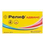 Релиф Адванс (суппозитории ректальные 206 мг № 10) Байер АО Россия Институт де Ангели С.р.Л Италия