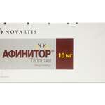 Афинитор (таблетки 10 мг № 30) Новартис Фарма АГ Швейцария