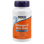 Now Ноу Омега-3 Мини Now Omega 3 Mini Gels 500 мг (капсулы 740 мг №90) Now Foods Ноу фудс - США