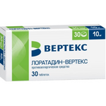 Лоратадин-Вертекс (таблетки 10 мг № 30) Вертекс АО г. Санкт-Петербург Россия