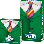 Визит (Vizit Color) Цветные ароматизированные (клубника, мята, банан) Презервативы (N3) Германия CPR Productions