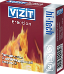 Визит Хай-тек (Vizit Hi-Tech Erection) с возбуждающей смазкой Презервативы (N3) Германия CPR Productions