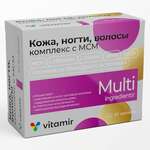 Витамир Vitamir Комплекс Кожа, ногти, волосы с МСМ (таблетки п.о. 1392,0 мг N30) Квадрат-С ООО- Россия