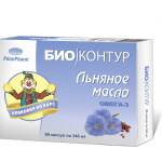 Льняное Масло БиоКонтур (капсулы 340 мг N60) Полярис ООО (г. Мурманск) - Россия