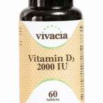 Вивация Vivacia Витамин D3 (Д3) vitamin d3 2000 МЕ (таблетки №60) Мэривери Лимитед - Англия