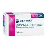 Диосмин-ВЕРТЕКС (табл. п. плен. о. 600 мг № 30) Вертекс АО г. Санкт-Петербург Россия