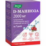 Д-Манноза 2000 мг Суперкомплекс (порошок саше-пакетике 3,7 г N7) Эвалар ЗАО - Россия