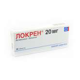 Локрен (таблетки покрытые пленочной оболочкой 20 мг N28 блистеры) Санофи Винтроп Индустрия - Франция