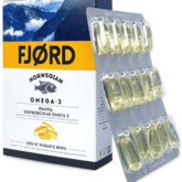 Рыбий жир Fjord Фьорд норвежская Омега-3 1000 мг (капсулы N60) Valentis Norway AS Норвегия